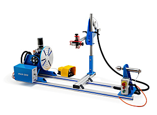 Вращатель сварочный MAK-50N BACB с задней бабкой и пневматической консолью, грузоподъемность до 50 кг